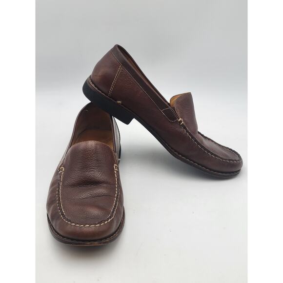 Johnston & Murphy Loafers Creswell Men's 9 M Slip on Moc Toe 20 7278 Brazil Vtg - Picture 1 of 10